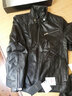 比菲力（BEVERRY）男式皮衣绵羊皮机车款海宁真皮皮衣男士真皮夹克男外套 拉链版黑色 L 实拍图