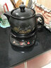 康雅顺 煎药壶全自动无釉壶中药壶电煎药养生锅熬药壶分体式药罐电砂锅陶瓷煎药器药煲 D4L彩壶+底座（壶内上釉款） 实拍图