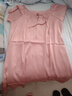 一米画纱仿 真丝睡衣女夏天冰丝睡裙 女士短袖性感连体家居服 印花6# 均码 实拍图