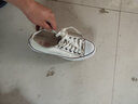 人本 春秋平底板鞋经典帆布鞋百搭布鞋潮牌港风休闲男鞋子 白棕 43 男 实拍图