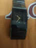 欧派（OUPAI）男士黑色陶瓷石英超薄防水时尚款男2031新款长方形手表男女学生陶瓷情侣表夜光 小扇金男士 实拍图