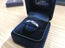 莱绅通灵对戒结婚情侣钻戒男女18K金求婚钻石戒指爱在比利时 【表白礼物】男款白18K金 20号 实拍图