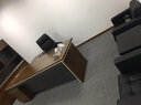 红慧老板桌简约现代办公桌办公家具经理桌主管桌椅大班台总裁桌办公桌台式办公桌 260*90*75（加厚） 晒单实拍图