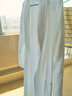 欣美舒纯棉浴袍男女士睡袍春秋季长款酒店浴衣学生睡衣大码游泳吸水速干 白色/吸水速干/华夫格 L(身高165-185cm 衣长120cm) 实拍图
