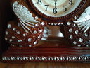 康巴丝（Compas）挂钟古典欧式座钟2025款复古客厅装饰台钟创意卧室床头时钟石英钟 3019炫栗 实拍图