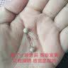 GEVILANG豆豆银耳钉男女银耳钩款日韩可爱个性学生简约足银耳环耳棒送朋友 磨砂银耳钉白色一对 6MM规格 实拍图