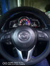 奥迈尔马自达真皮手缝方向盘套昂克赛拉阿特兹CX-5/CX-4马3马6汽车把套 翻毛皮+蓝色回正标 实拍图