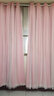 黛恩丝 韩式粉色窗帘成品卧室飘窗客厅遮阳纱帘落地窗全遮光布公主风简约现代 粉色双层【布＋纱】(包加工) 要几米拍几米(蕾丝花边另算,详情联系客服) 实拍图