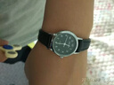 鹏志手表女士进口机芯石英表大数字精准走时中老年人全钢带防水男表 钢带黑盘(男款) 实拍图