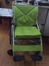 河村 日本轮椅老人折叠轻便手动推车轮椅可推可坐大轮 实心胎AY-18 AY18（45cm）坐宽 树脂轮圈 绿色 实拍图