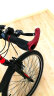 JIEYIDA山地车把套自行车牛角把套副把手把套手柄套握把单车配件骑行装备 红色(牛角)+安装工具 实拍图