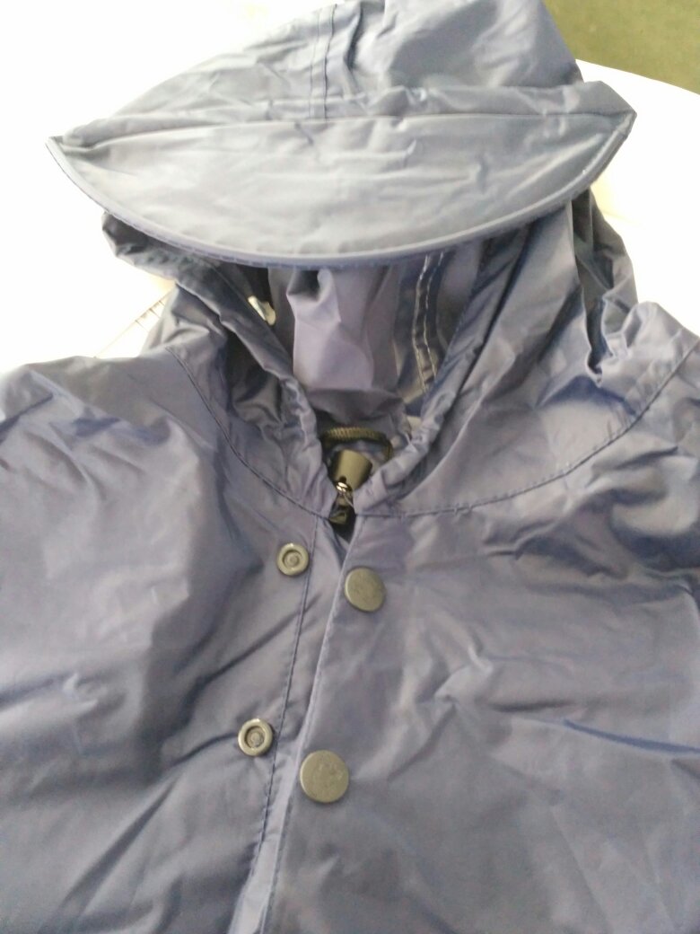 天堂伞可爱时尚雨衣自行车雨衣雨披 N118特 藏青 实拍图