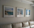 述说 客厅装饰画现代简约沙发背景墙壁画餐厅卧室晶瓷画梵高莫奈挂画 莫奈海滩/黑框三联画 50x50cm 晶瓷面+铝合金画框 实拍图