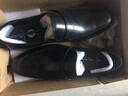 梦特娇（MONTAGUT）男鞋新款真皮男士商务休闲鞋柔软头层羊皮舒适透气轻便底套脚皮鞋 黑色 38 实拍图