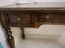 卡万利（KAWANLI） 美式书桌椅 实木书桌书柜组合乡村简约电脑桌台式家用写字台全实木 【全实木白蜡木1.3米书桌）胡桃色 实拍图