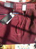 罗伦迪萨休闲裤灯芯绒男裤春秋款宽松直筒中年男士条绒休闲裤男士男装 酒红色 31(2.4尺) 实拍图