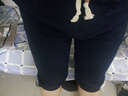 费洛仕夏季男士七分裤休闲短裤韩版宽松弹力收口中裤7分裤男运动马裤潮 藏青色 3XL （150-165斤) 实拍图
