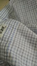 恒源祥男士短袖衬衫夏季薄款格子纯棉商务休闲上班职业工装中年宽松衬衣 WR78401-D 40 （170/92A） 实拍图