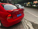 申十央06-14八代思域九代思域尾翼改装思铭尾翼定风翼免打孔夹式 思域/思铭夹式--拉力红 实拍图