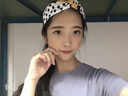 清晨的星星网红新款头箍日常外出韩版头饰发带甜美可爱女生发箍兔耳朵发饰春 黑色波点+黄色 实拍图