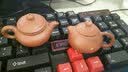 瓷牌茗茶具（cipaiming teaset）瓷牌茗 迷你紫砂茶壶指尖壶茶宠茶玩可养袖珍小茶壶功父亲节礼物 朱泥（仿古）指尖壶 实拍图