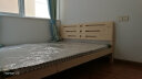 康木昂床北欧实木床双人床现代简约大床卧室松木出租屋床 清漆无抽送5厘米棕垫 1.5米*1.9米 实拍图