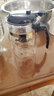 76茶业台湾玻璃泡茶壶飘逸杯内胆过滤茶水分离茶壶耐热耐泡茶壶茶具 YD-370配保温座+配4杯370ml 实拍图