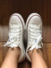 回力帆布鞋男低帮秋季男鞋韩版透气情侣学生布鞋单鞋潮鞋子男板鞋 白色HL391T 39 实拍图