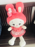 甜甜萱小白兔子公仔毛绒玩具玩偶布娃娃睡觉抱枕六一儿童节送女友礼物 普通款粉色公主兔 1.2米（送30cm小兔子） 实拍图