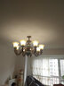 韬齐 欧式吊灯美式客厅灯卧室餐厅灯大气别墅灯挑空高级奢华复古灯具 2室2厅(A)【包安装】 全光谱单色LED灯泡 实拍图
