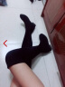 柯思娜妮靴子女长靴2025新款秋冬高筒过膝靴时尚长筒靴韩版百搭瘦腿弹力靴 黑色 加绒 40 实拍图