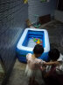 Bestway充气游泳池家用球池加厚家庭大号戏水池成人 1.5米蓝白泳池【电泵豪华套餐】 实拍图