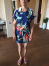 艾珠儿 短裤女欧洲站2022新款休闲宽松显瘦时尚洋气短裤阔腿裤套装女夏 藏青红色  S 实拍图