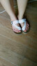 柯思娜妮软底凉拖鞋女夏季2025夏新款半拖鞋牛皮厚底松糕女士拖鞋女外穿 白色 35 实拍图