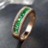 米莱珠宝1.03克拉祖母绿戒指女 18K金镶嵌钻石戒指 宝石排戒定制 15个工作日高级定制 晒单实拍图