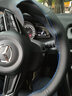 奥迈尔马自达真皮手缝方向盘套昂克赛拉阿特兹CX-5/CX-4马3马6汽车把套 黑皮蓝线 实拍图