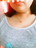 MY QAMRAMYQAMRA 18k玫瑰金心相印彩金项链 女锁骨链吊坠送女友 18K金项链标准版+同款手链套装 实拍图