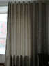 伊帘坊 窗帘成品加厚双面提花遮光布凤尾简约现代定制客厅卧室窗纱窗帘 灰色 3.0米宽*2.7米高打孔式可改高度 实拍图