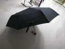 雨景 加大抗风长柄雨伞 男士商务户外晴雨伞高尔夫伞可印LOGO 黑色-自动105cm-十骨抗风 实拍图