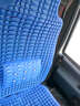 那卡汽车塑料坐垫通用透气轿车通风面包车大小客车货车办公室座垫夏季凉垫坐椅垫通用透气 宝蓝色带腰靠(单座) 实拍图