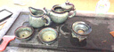 器美优品 茶具套装建盏镶鎏银曜变天目釉功夫茶具整套陶瓷泡茶壶茶杯送礼 拉丝珊瑚茶壶 10件 实拍图