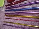 纬度编织工具DIY七彩钩针氧化铝钩针毛线针毛线勾针毛衣针 9#规格6.0MM 1根 实拍图