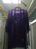 媚の火性感睡衣女春秋吊带睡裙两件套蕾丝内衣大码老婆睡衣高级感纯欲 深紫色 S （80-95斤） 实拍图