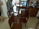 迪美尔 实木餐桌椅组合小户型中式家具可伸缩折叠家用长方形吃饭桌 （胡桃色） 一桌四椅 实拍图