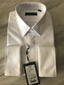 十米布（SHIMIBUman） 法式衬衫男长袖纯棉修身商务职场丝光棉伴郎新郎礼服袖扣白衬衣 白色 41 晒单实拍图
