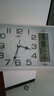 康巴丝座钟客厅挂钟简约台钟石英钟表时尚万年历时钟现代日历温度床头 2991白色 实拍图