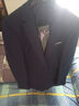OMAX西装男套装韩版学生面试商务正装婚庆婚纱影楼服装结婚新郎伴郎服 宝蓝色二件套 175/XL 实拍图