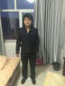 HAIPAIHAOYU 中山装套装男立领修身正装商务男装结婚礼服民族服装男青年 1681黑色 2XL (180) 推荐136-150斤 实拍图