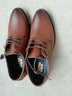 巴图腾夏季男士皮鞋商务正装镂空透气真皮软底大码45新郎结婚鞋子男黑色 棕色镂空B17245702 39（245） 实拍图
