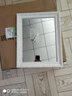 四坊八巷 欧式镜子 浴室镜实木框镜子免打孔卫浴镜化妆镜梳妆卫生间免钉贴墙壁挂 40*50厘米（白银色） 其他 实拍图